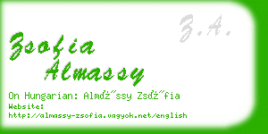 zsofia almassy business card